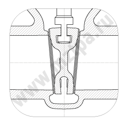 Задвижка 30с964нж упругий клин