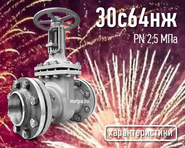 30с64нж - Задвижки стальные клиновые литые