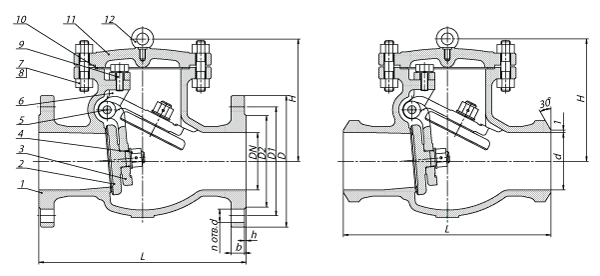МЗТА / Каталог / ПРОДУКЦИЯ / Клапан обратный поворотный (затвор ...